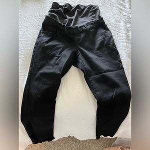 Abercrombie and Fitch black maternity jeans